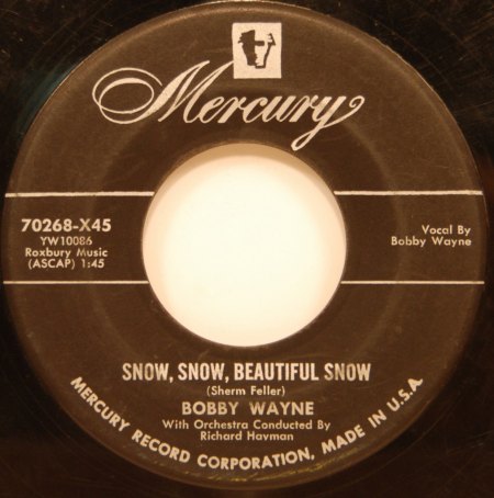 BOBBY WAYNE - Snow, snow, beautiful snow -B-.jpg