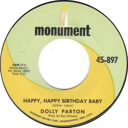 Parton,Dolly19Happy happy Birthday Baby Monument 45-897.jpg