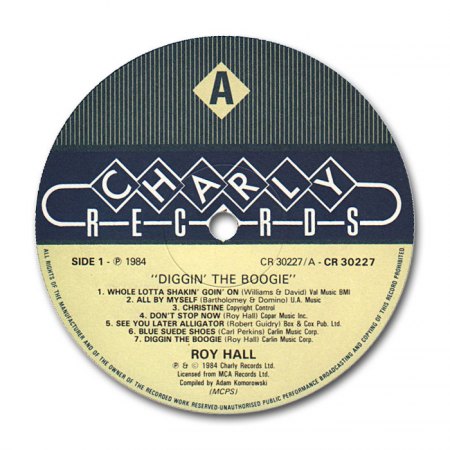 Roy Hall - LP Charly 1984 - LabelA.JPG