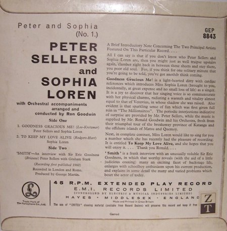 Loren,Sophia04bPeter and Sophia EP Parlophone GEP 8843.jpg