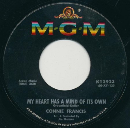 CONNIE FRANCIS - My heart has ... -A-.JPG