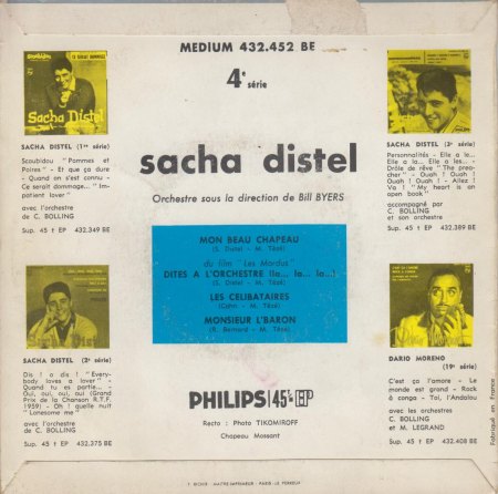 SACHA DISTEL-EP - Mon Beau Chapeau - CV RS -.jpg
