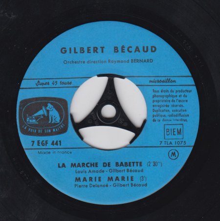 GILBERT BECAUD-EP - La marche de Babette -A-.jpg