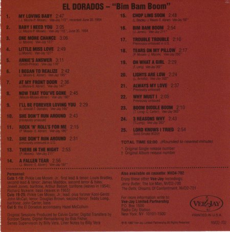 El Dorados - Bim Bam Boom-Special Deluxe Collection  (back).jpg