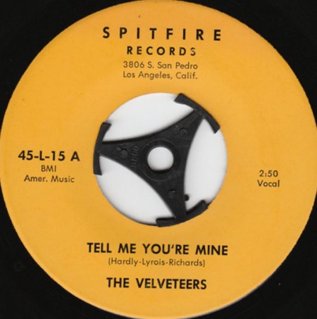 The Velveteers - Tell Me You're Mine.jpg