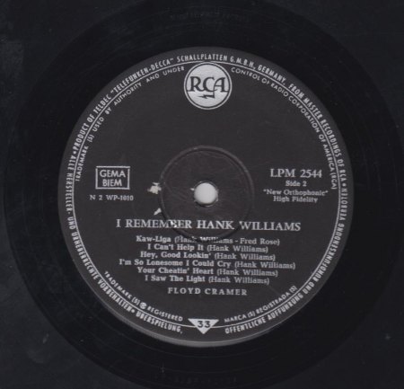 FLOYDF KRAMER-LP - I remember Hank Williams -B-.jpg