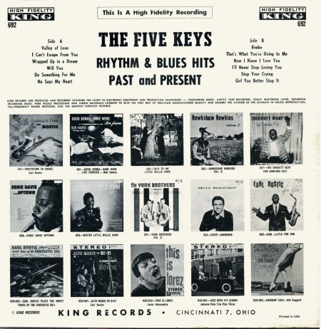 Five Keys - Rhythm &amp; Blues Hits - Past &amp; Present LP (2).jpg