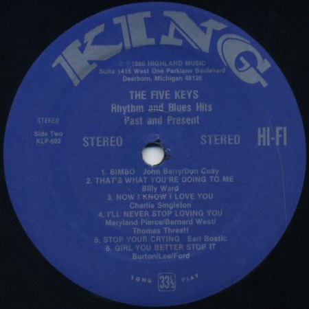 Five Keys - Rhythm &amp; Blues Hits - Past &amp; Present LP.jpg