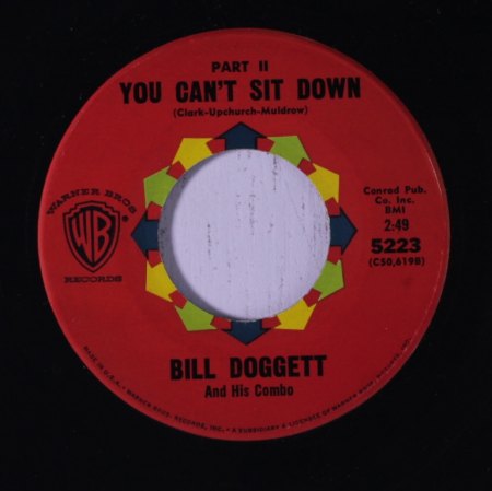 BILL DOGGET - You can't sit down -B11-.JPG