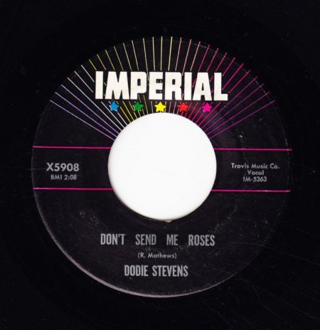 DODIE STEVENS - Don't send me roses -A-.JPG