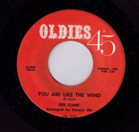 DEE CLARK - You are like the wind -A-.JPG