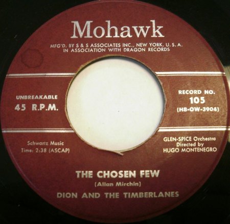 DION &amp; THE TIMBERLANES - Chosen Few -A-.JPG