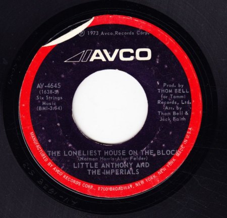LITTLE ANTHONY &amp; THE IMPERIALS - The loneliest house on the block -A2-.JPG