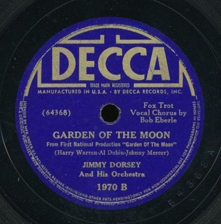 JIMMY DORSEY - Garden of the moon -B-.JPG