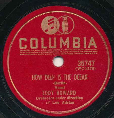 EDDY HOWARD - How deep is the ocean -A-.JPG