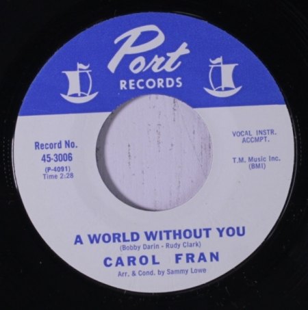 CAROL FRAN - I world without you -B2-.JPG