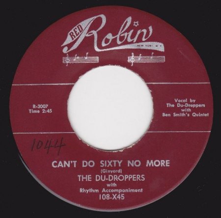 DU-DROPPERS - Can't do sixty no more -A-.JPG