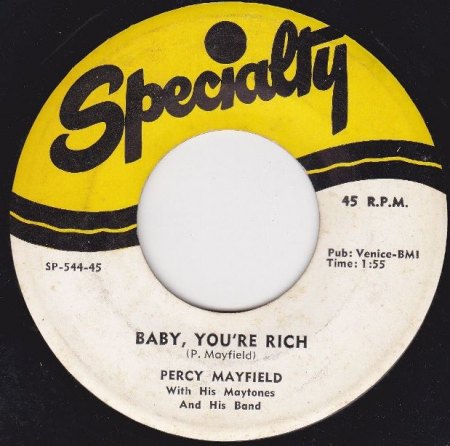 PERCY MAYFIELD - Baby you're rich -A5-.JPG