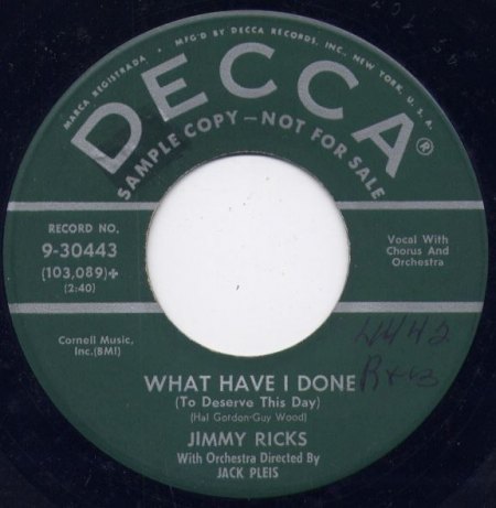 JIMMY RICKS - What Have I done -A-.JPG