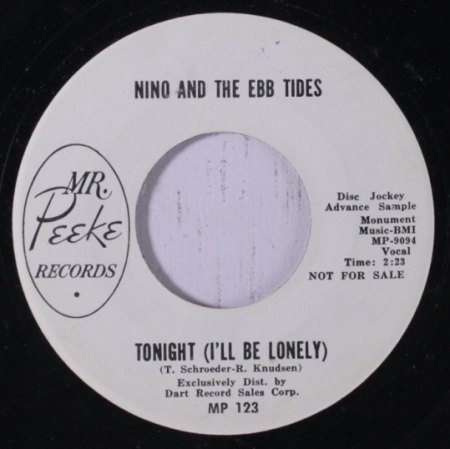NINO &amp; THE EBB-TIDES - Tonight (I'll be lonely) -B3-.JPG