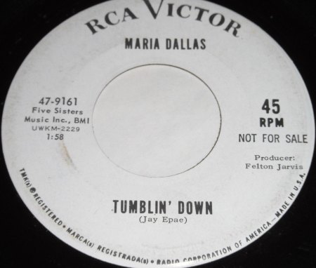 Dallas,Maria02Tumblin Down RCA Vict 47-9161.JPG
