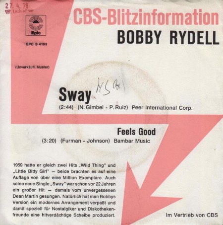 BOBBY RYDELL - Sway - CV VS - Blitzinfo -.jpg