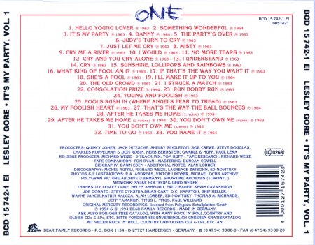 Gore, Lesley - It's My Party - CD 1 von 5'erBox BCD 15742  (3).jpg