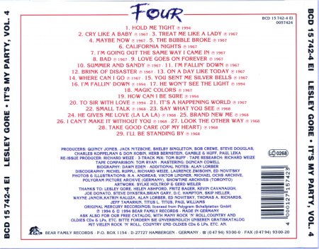 Gore, Lesley - It's My Party - CD 4 von 5'erBox BCD 15742 (2).jpg