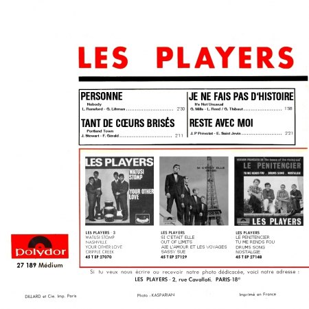 EP Les Players arr b Polydor 27189 France.jpg