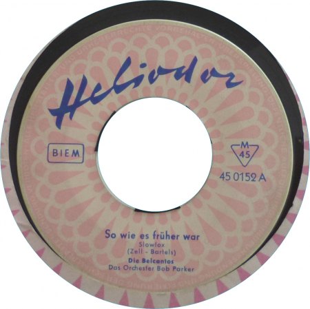 0 450 152 - SI - Bob Parker &amp; Belcantos - So wie es früher war - Fliege mit mir in die Heimat - Heliodor - GER - Label A.jpg