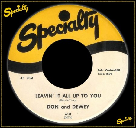 DON &amp; DEWEY - LEAVIN' IT ALL UP TO YOU_IC#002.jpg