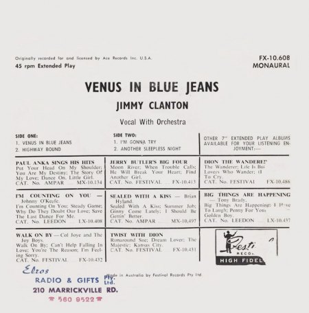 Clanton, Jimmy - Venus in Blue Jeans EP (2).jpg