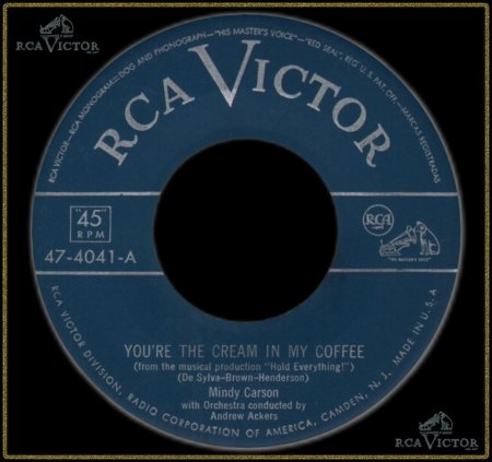 MINDY CARSON - YOU'RE THE CREAM IN MY COFFEE_IC#002.jpg