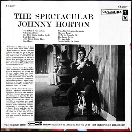 Johnny Horton - The Spectacular - LP Columbia Rear_Bildgröße ändern.JPG