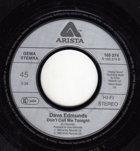 DAVE EDMUNDS - Don't call me tonight -B-.jpg