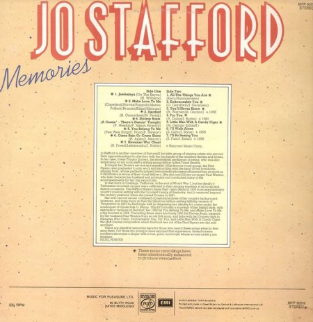 Stafford, Jo - Memories .jpg