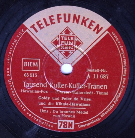 GOLDY &amp; PETER DE VRIES &amp; DIE KIHULA_HAWAIIANS  - Tausend Kuller-Kuller-Tränen -A-.jpg