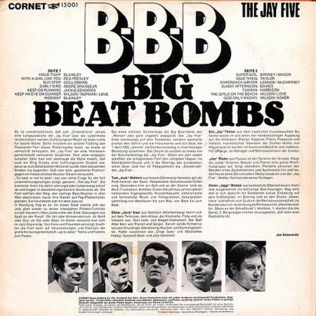 Jay Five - Big Beat Bombs (1967) Cornet LP.jpg