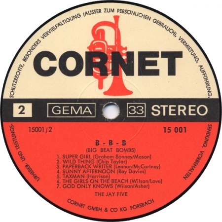 Jay Five - Big Beat Bombs (3) Cornet LP.jpeg