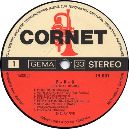 Jay Five - Big Beat Bombs (2) Cornet LP.jpeg