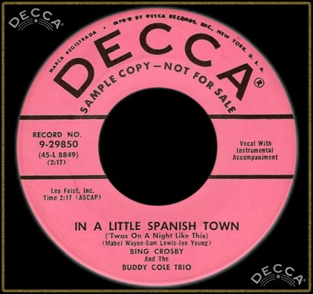 BING CROSBY &amp; THE BUDDY COLE TRIO - IN A LITTLE SPANISH TOWN_IC#004.jpg