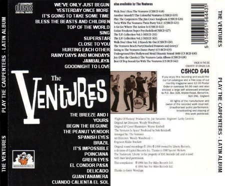 Ventures - Play the Carpenters - Latin Album  (2).JPG