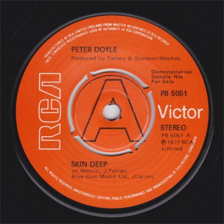 Peter Doyle (GBR 45 RCA PB5051 LA, 26-08-1977) - Skin Deep.jpg