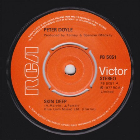 Peter Doyle (GBR 45 RCA demo PB5051 LA, 26-08-1977) - Skin Deep.jpg
