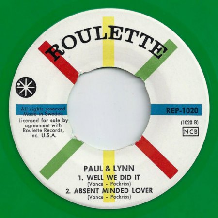 Paul &amp; Lynn03EP REP 1020 Absent Minded Lover.jpg