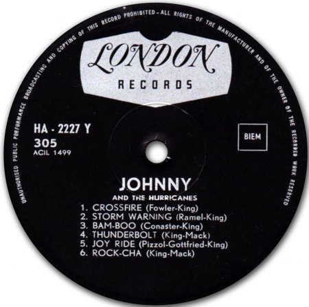 Johnny &amp; the Hurricanes - Red River Rock - LP London (4).jpg