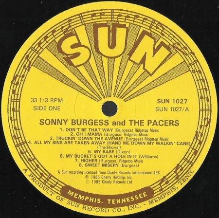 Burgess, Sonny &amp; the Pacers - Sun Charly LP  (4).jpg