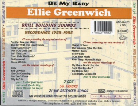 Brill Building Sounds, Be My Baby (Recordings 1958-1985) - (Back).jpg