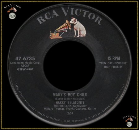 HARRY BELAFONTE - MARY'S BOY CHILD (US SINGLE)_IC#002.jpg