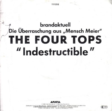 THE FOUR TOPS - Indestructible - CV -.jpg
